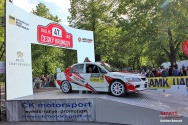 Rallye Český Krumlov: Start v Jelení zahradě v Českém Krumlově